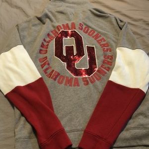 VS PINK Oklahoma Sooners half zip